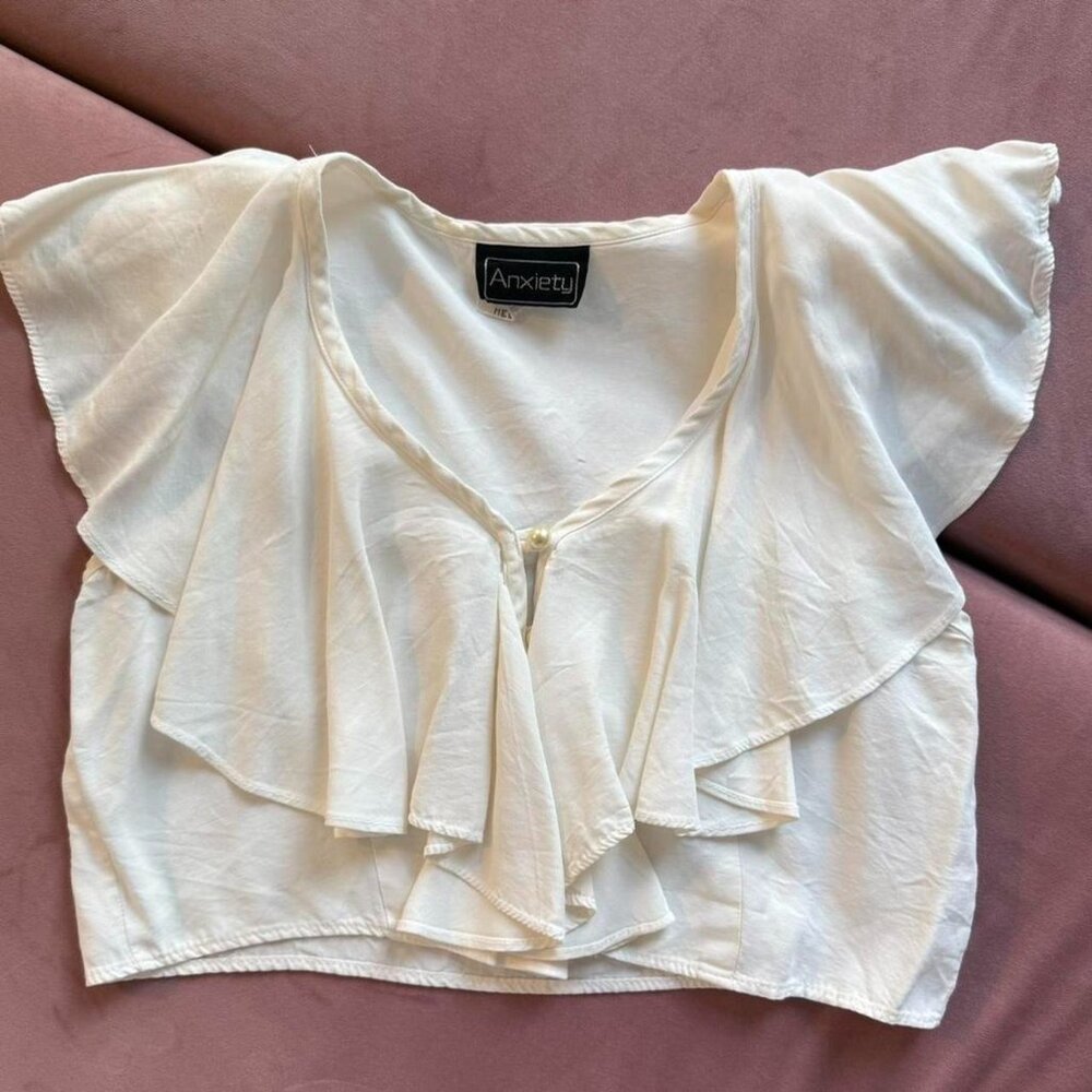 Y2K Anxiety Flowy Maiden Top